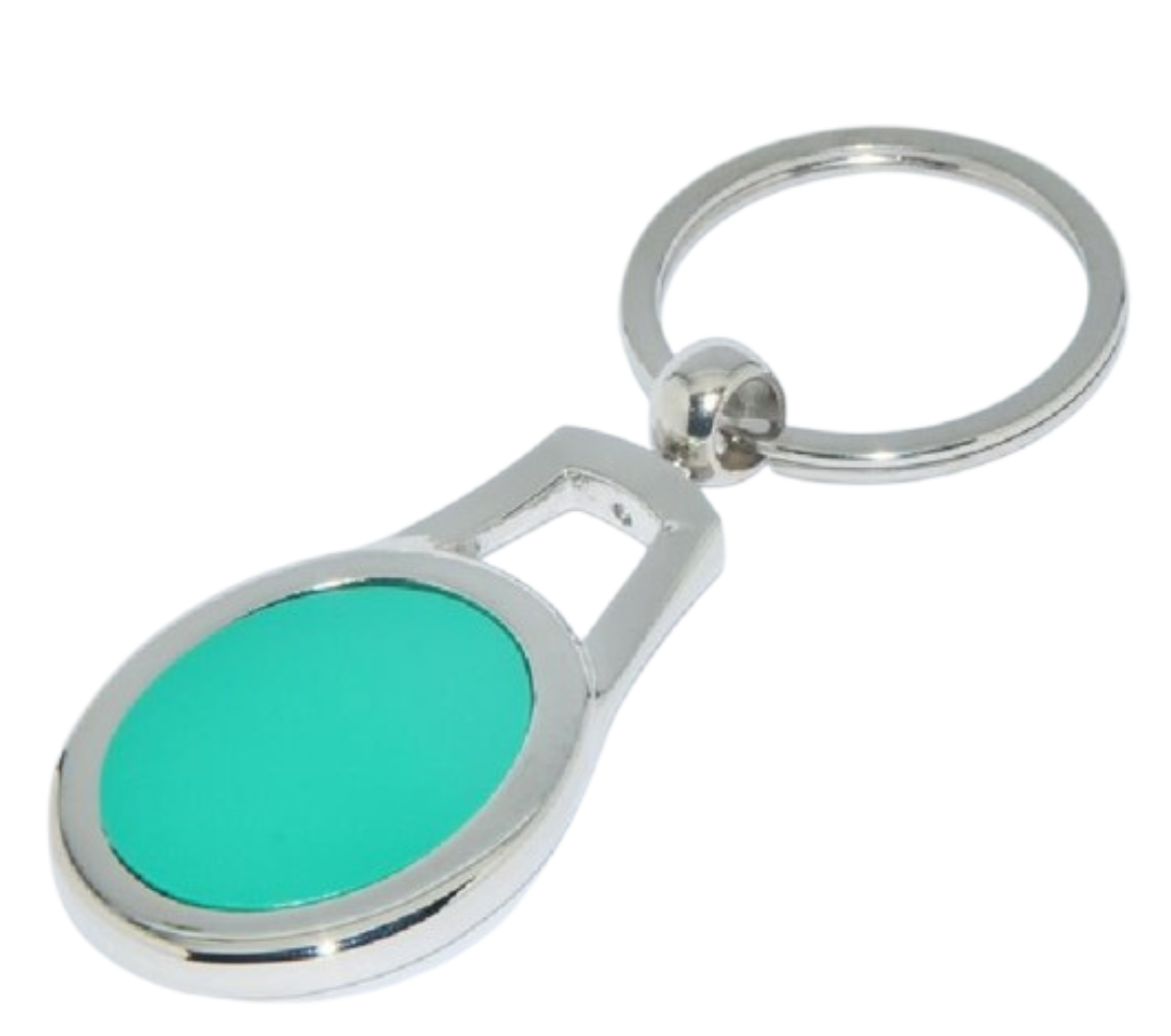 porte-clés métallique élégant avec un design moderne