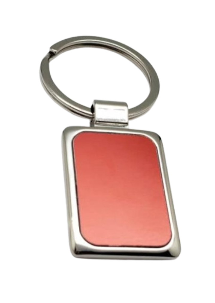 Porte clé métal rectangle